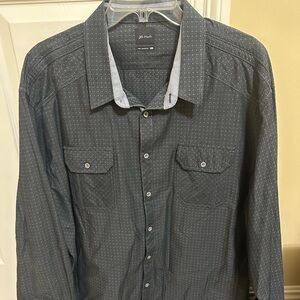 J.B. Holt Dark Gray Patterned The Truman Shirt